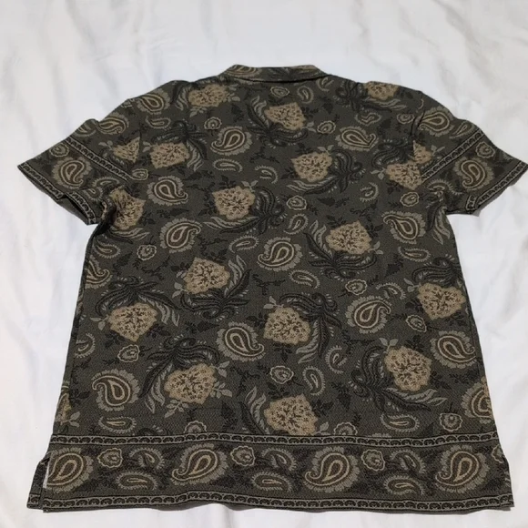 Ralph Lauren Black and Tan Casual Button Down Shirt - Picture 3 of 12